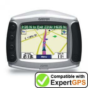 Download data from your Garmin zumo 400 with ExpertGPS Download your Garmin zumo 400 waypoints and tracklogs and create maps with ExpertGPS