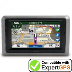 Download data from your Garmin zumo 665 with ExpertGPS Download your Garmin zumo 665 waypoints and tracklogs and create maps with ExpertGPS