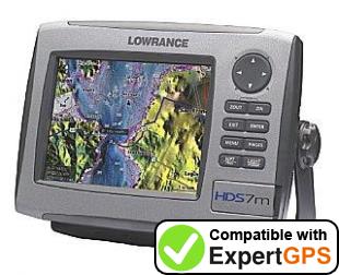 Download data from your Lowrance HDS-7m with ExpertGPS Download your Lowrance HDS-7m waypoints and tracklogs and create maps with ExpertGPS
