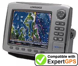 Download data from your Lowrance HDS-8m with ExpertGPS Download your Lowrance HDS-8m waypoints and tracklogs and create maps with ExpertGPS