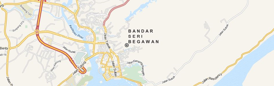 Map of Brunei in ExpertGPS GPS Mapping Software