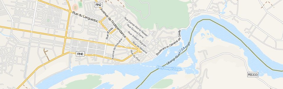 Map of Central African Republic in ExpertGPS GPS Mapping Software