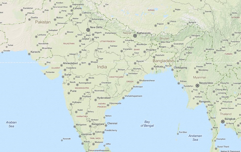 India Country Map 