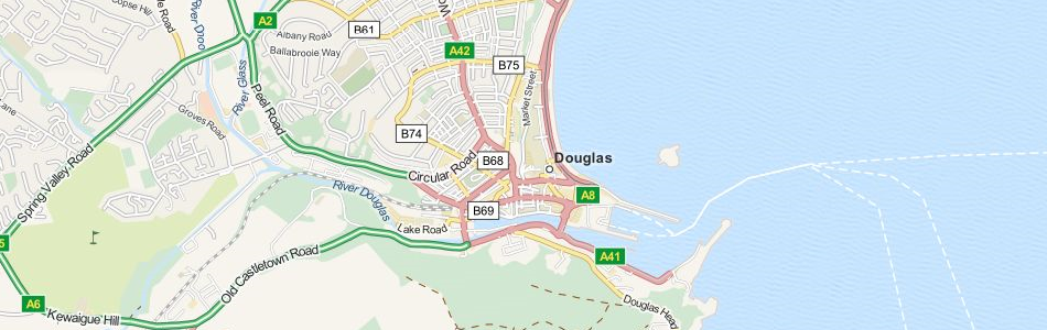 Map of Isle of Man in ExpertGPS GPS Mapping Software