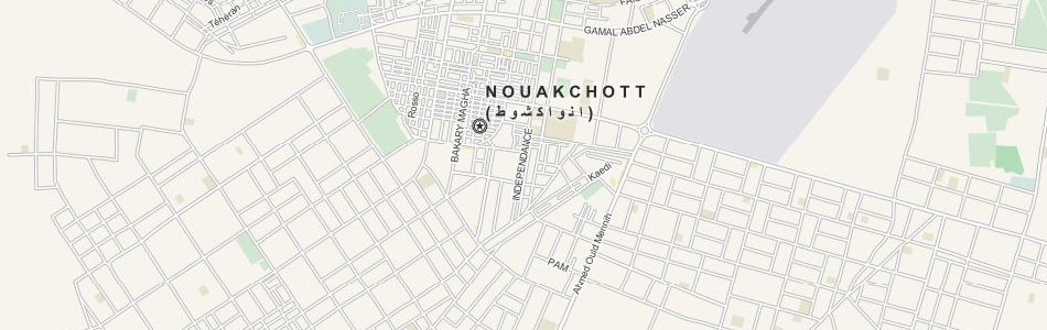 Map of Mauritania in ExpertGPS GPS Mapping Software