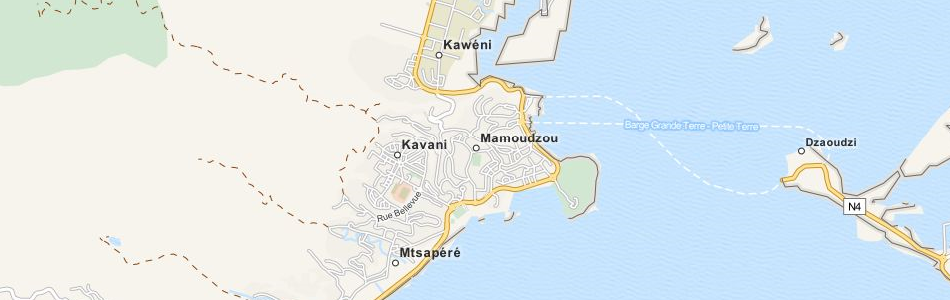 Map of Mayotte in ExpertGPS GPS Mapping Software