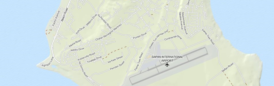 Map of Northern Mariana Islands in ExpertGPS GPS Mapping Software