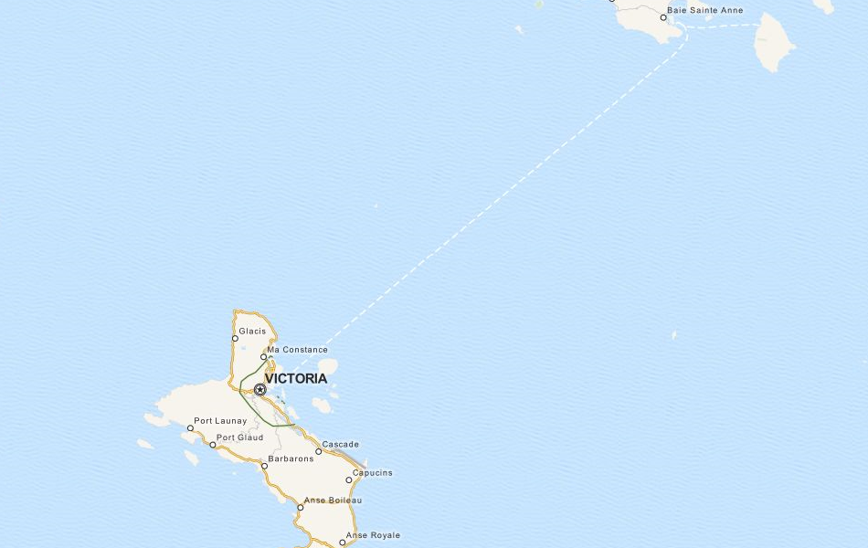 Map of Seychelles in ExpertGPS GPS Mapping Software
