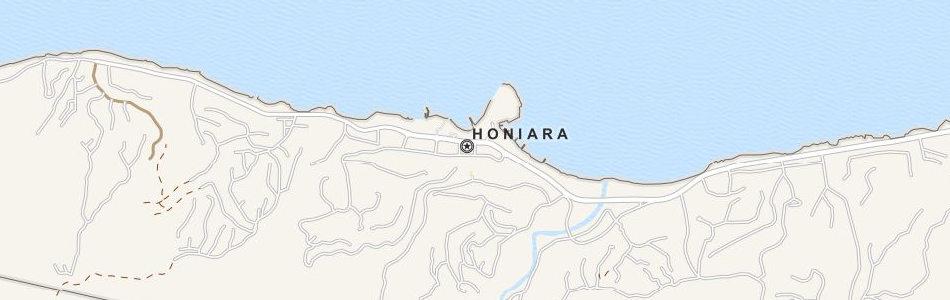 Map of Solomon Islands in ExpertGPS GPS Mapping Software