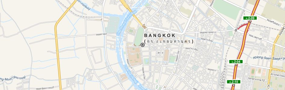 Map of Thailand in ExpertGPS GPS Mapping Software