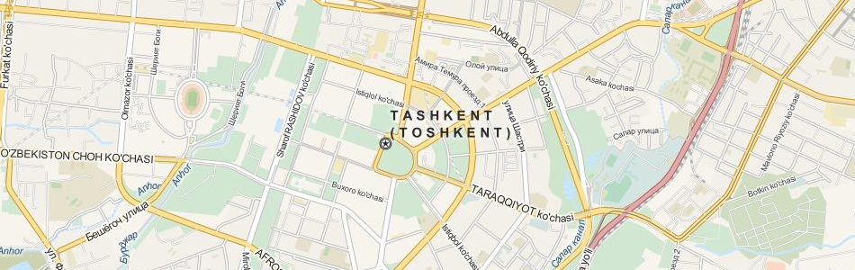 Map of Uzbekistan in ExpertGPS GPS Mapping Software