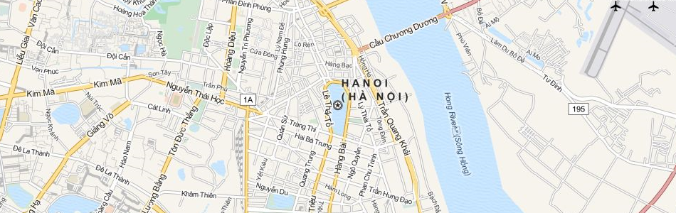 Map of Vietnam in ExpertGPS GPS Mapping Software